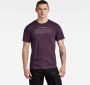 G-Star RAW Poem Slim T-Shirt Paars Heren - Thumbnail 1