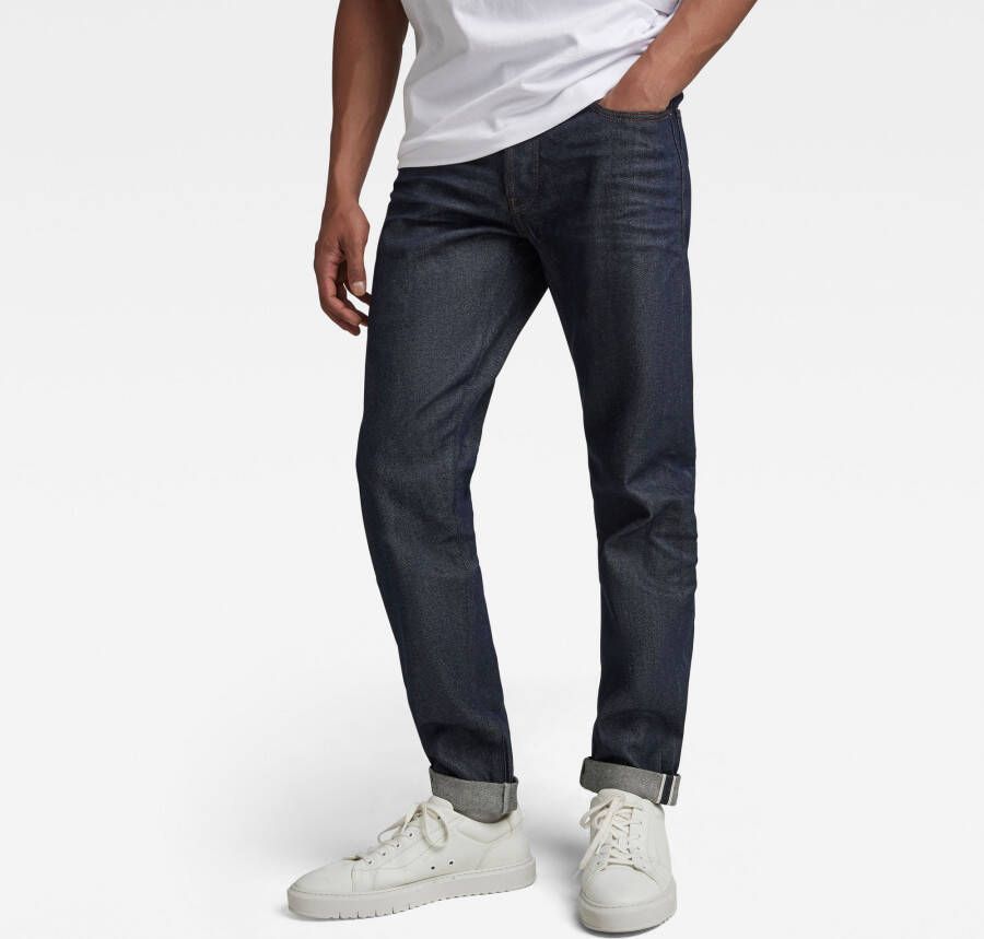 G-Star RAW Premium 3301 Slim Selvedge Jeans Donkerblauw Heren