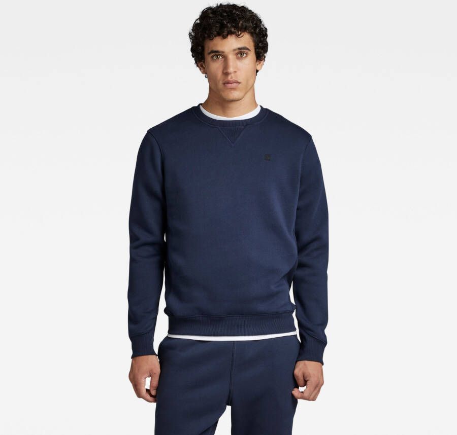 G-Star RAW Premium Core Sweater Donkerblauw Heren
