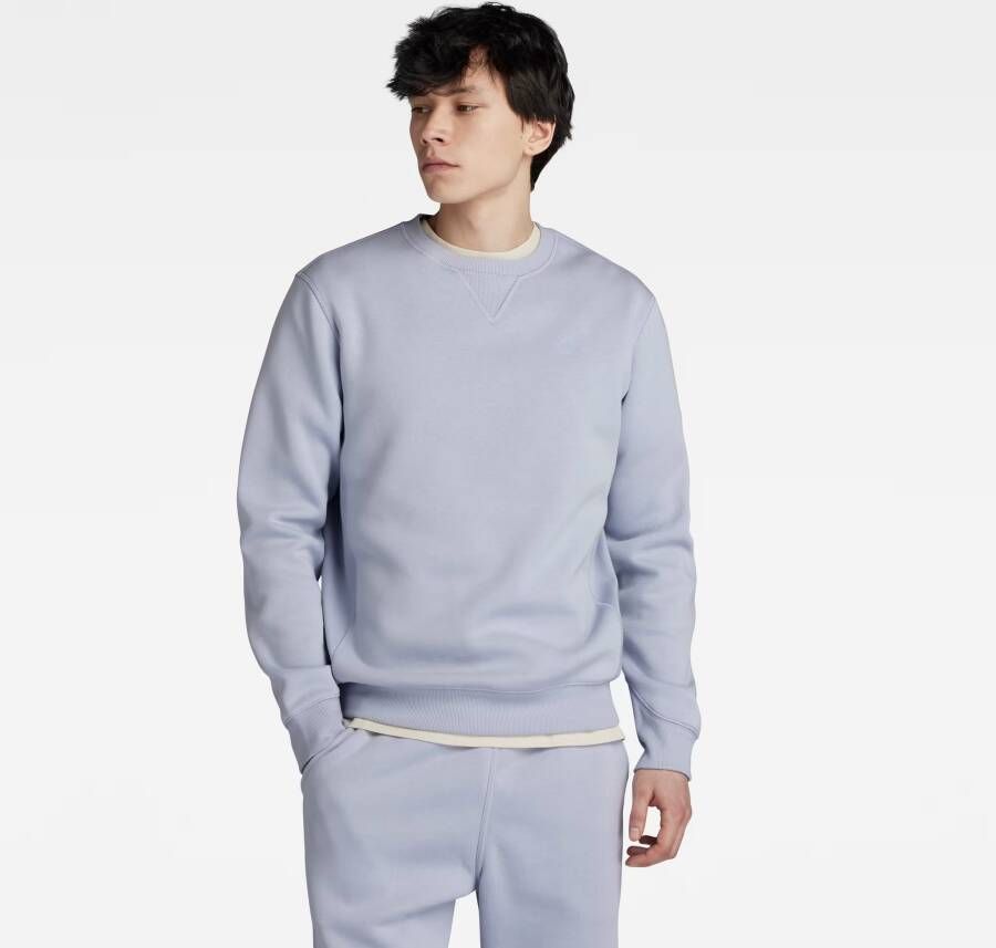 G-Star RAW sweater premium core met logo icelandic blue