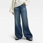 G-Star RAW Deck Ultra High Wide Leg Wmn high waist wide leg jeans dark blue denim - Thumbnail 3