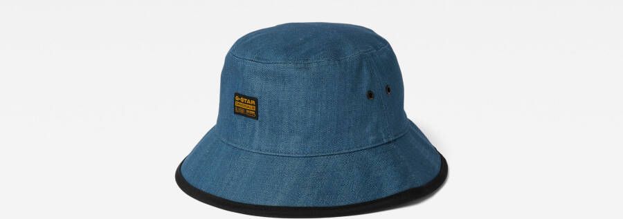 G-Star RAW Premium Denim Bucket Hat Donkerblauw Heren