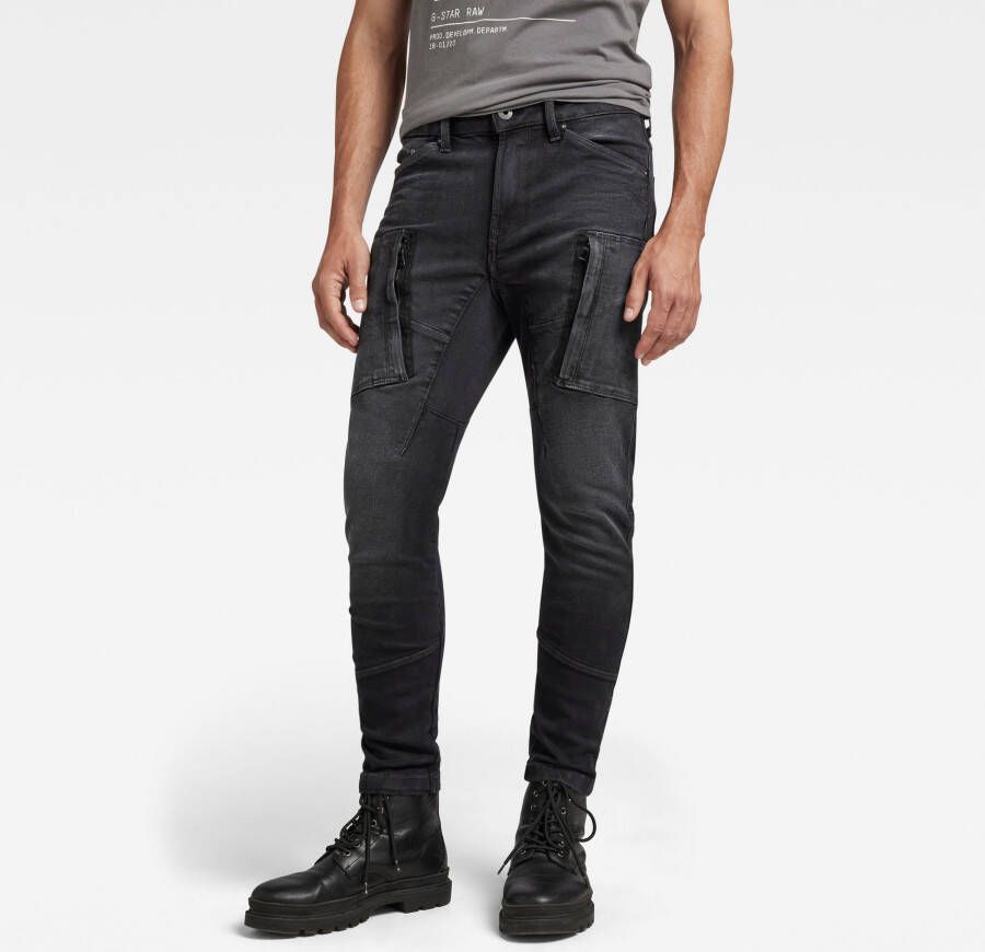 G-Star RAW Premium Denim Cargo 3D Skinny Jeans Grijs Heren