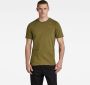 G-Star RAW slim fit T-shirt Slim base met logo dark olive - Thumbnail 1