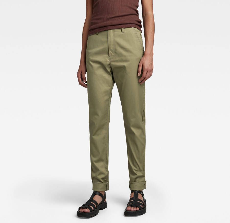 G-Star RAW Slim Chino Groen Dames