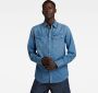 G-Star RAW Slim Denim Shirt Midden blauw Heren - Thumbnail 1