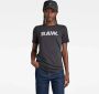 G-Star Raw T-shirt met ronde hals en labelprint - Thumbnail 2