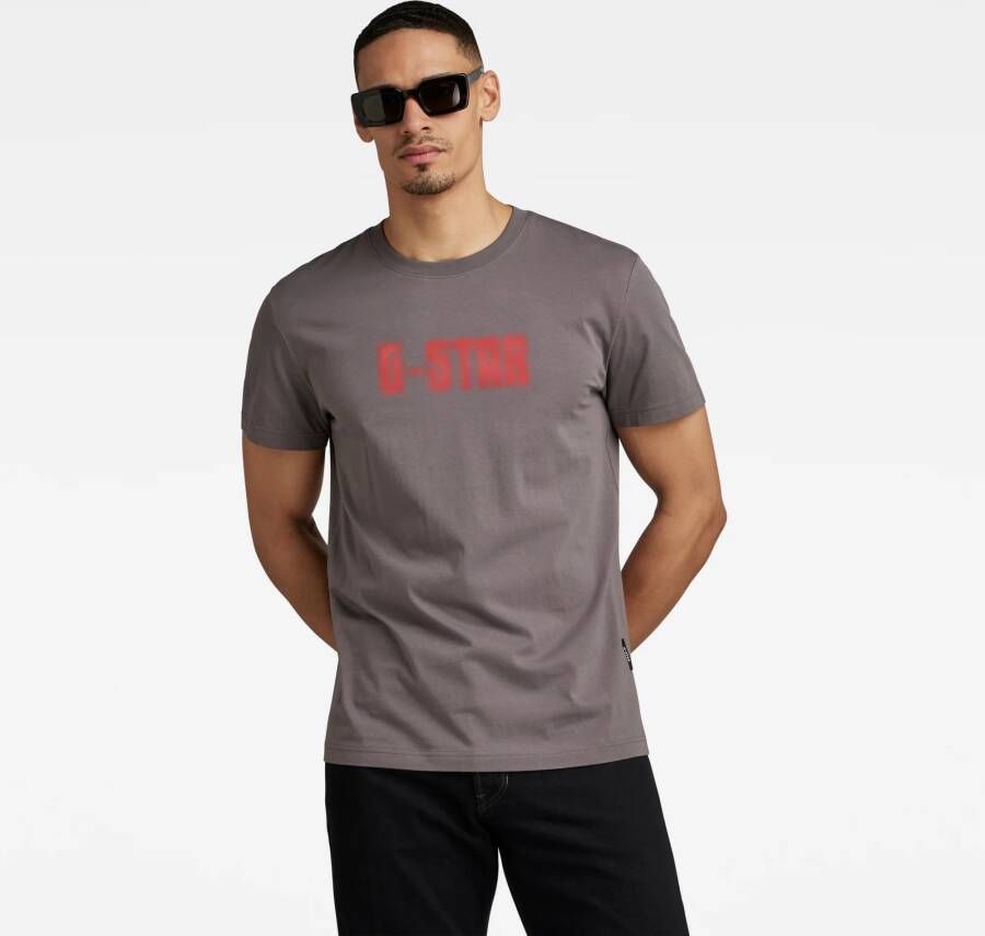 G-Star RAW T-Shirt Dotted Grijs Heren