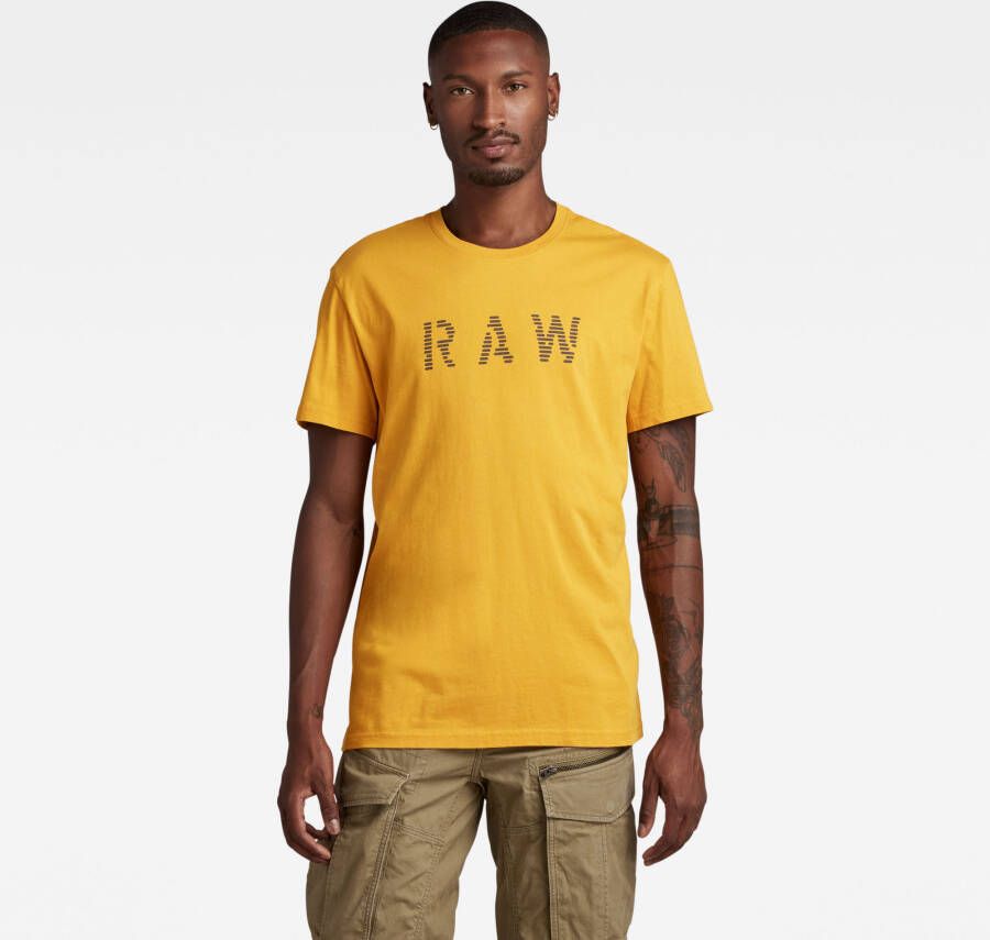 G-Star RAW T-Shirt Geel Heren
