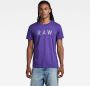 G-Star RAW T-Shirt Paars Heren - Thumbnail 1