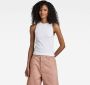 G-Star RAW Tanktop Racer Slim Wit Dames - Thumbnail 1