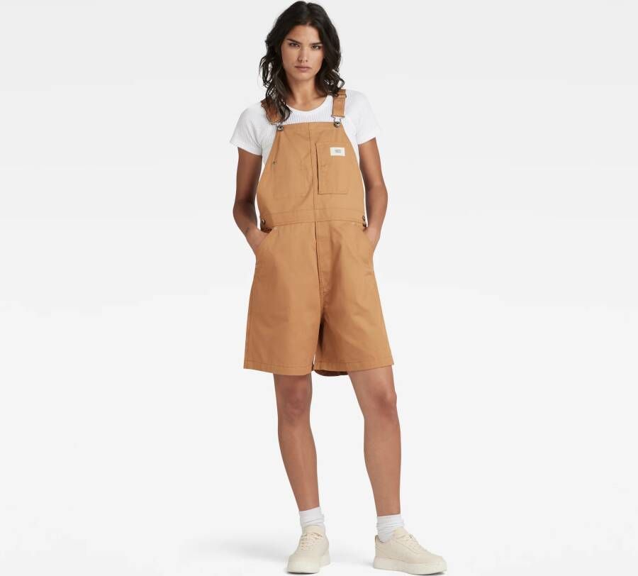 G-Star RAW Tuinbroek Kort Bruin Dames
