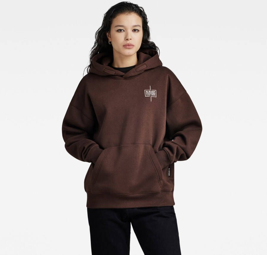 G-Star RAW Unisex Core Loose Hoodie Bruin Heren