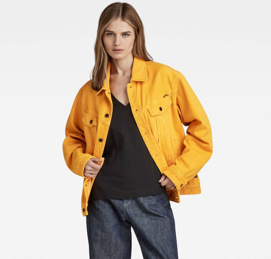 G-Star RAW Unisex Oversized Western Jack Evergreen Geel Dames