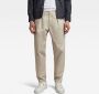G-Star RAW Unisex Pleated Chino Relaxed Beige Heren - Thumbnail 1