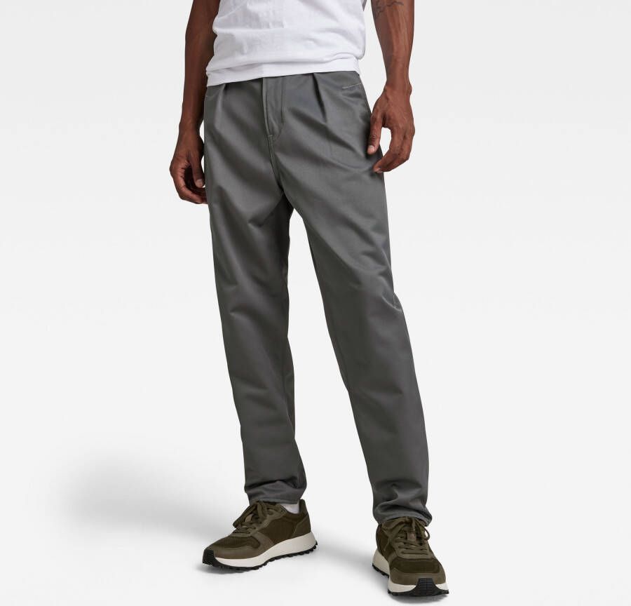 G-Star RAW Unisex Pleated Chino Relaxed Grijs Heren