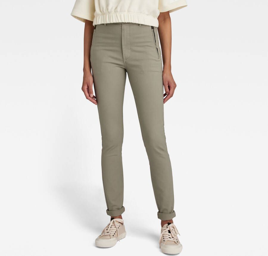 G-Star RAW Weld High Skinny Chino Groen Dames