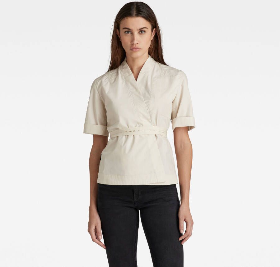 G-Star RAW Wrap T-Shirt Beige Dames