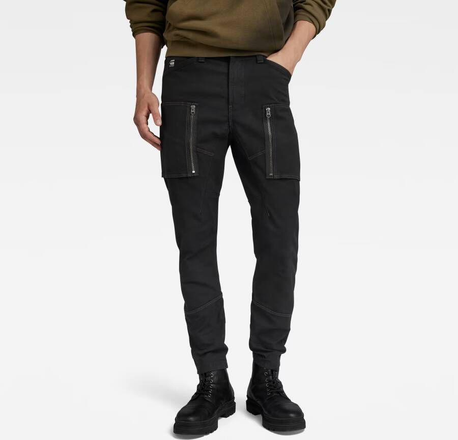 G-Star RAW Zip Pocket 3D Skinny Cargo Broek Zwart Heren