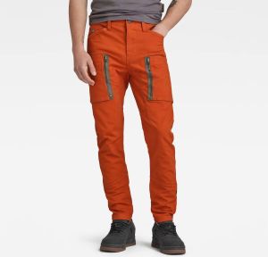 G-Star RAW Zip Pocket 3D Skinny Cargobroek Oranje Heren