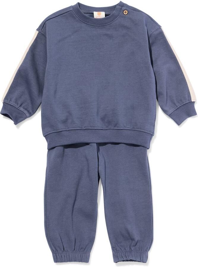 HEMA Baby Kleding Sweatset Blauw (blauw) - Foto 2
