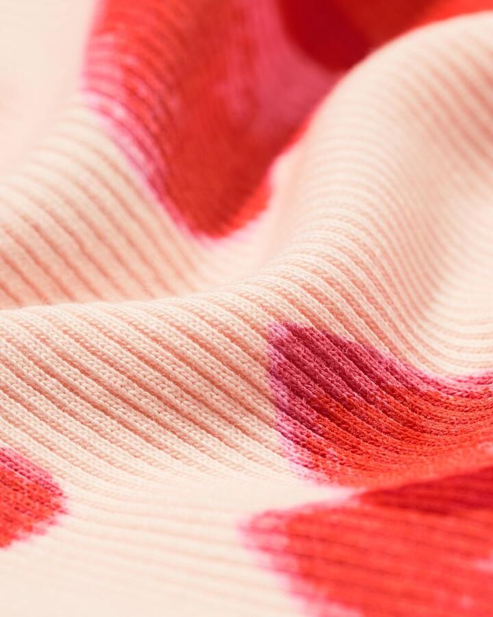 HEMA Baby Meegroeipyjama Rib Hartjes Gebroken Wit (gebroken wit)