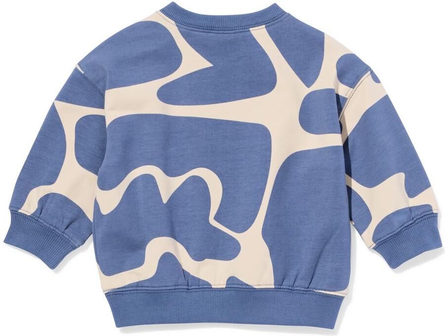 HEMA Baby Sweater Abstract Blauw (blauw) - Foto 1