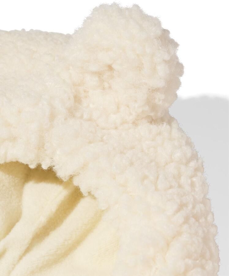 HEMA Babymuts Teddy Met Oren Wit (wit)