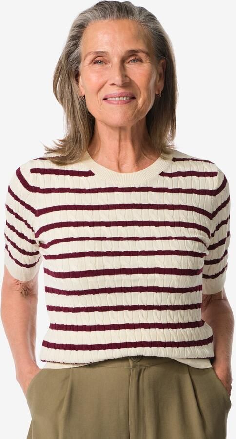 051 Dames Kabeltrui Fally Gebroken Wit (gebroken wit) - Foto 2