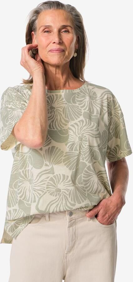 HEMA Dames T-shirt Dori Schelpen Zand (zand) - Foto 2