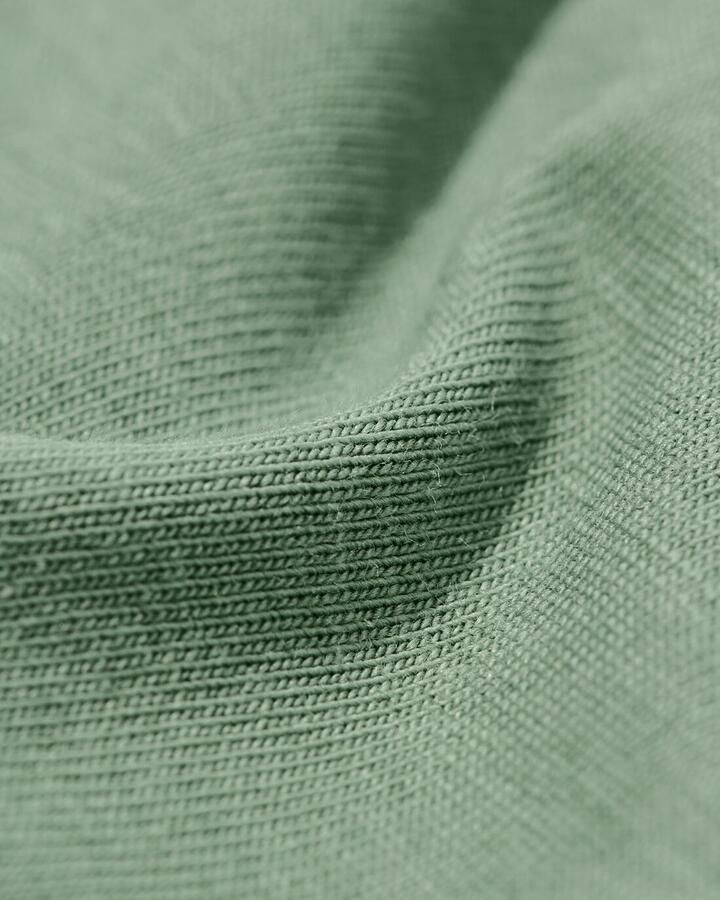 HEMA Dames T-shirt Basic O-hals Groen (groen)