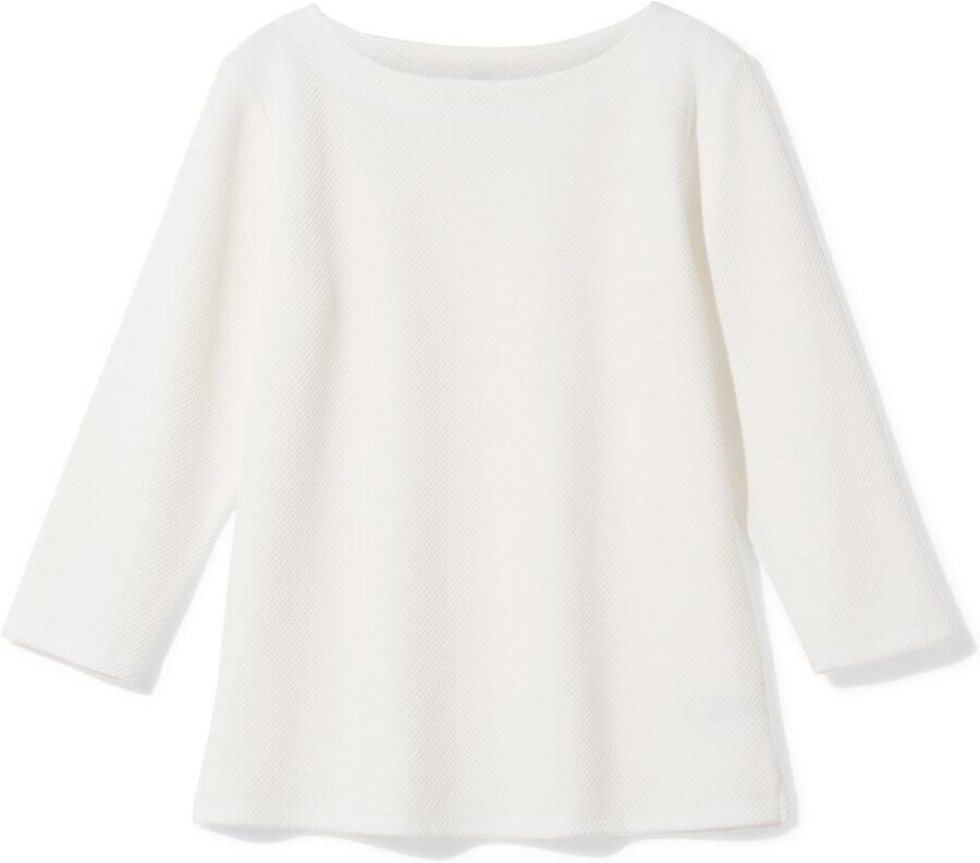 051 Dames T-shirt Kacey Structuur Wit (wit)