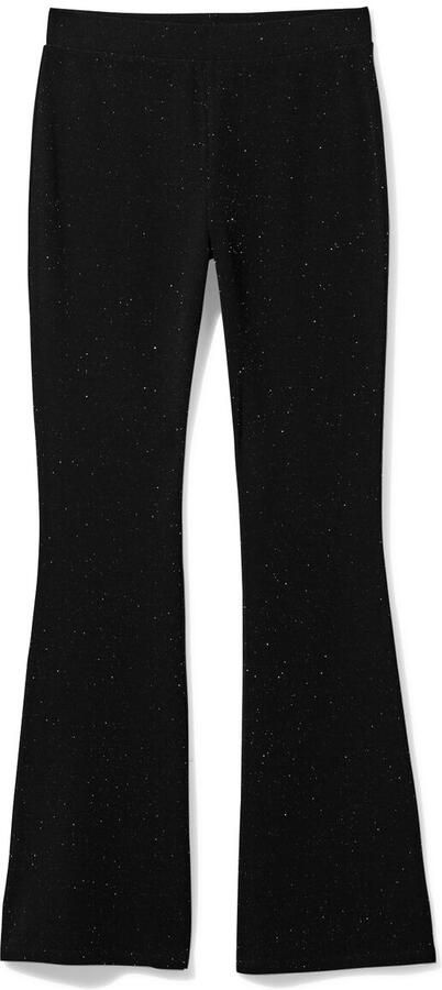 HEMA Damesbroek Flared Glitter Zwart (zwart) - Foto 3
