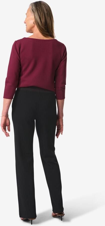 HEMA Damesbroek Kacey Met Structuur Zwart (zwart)