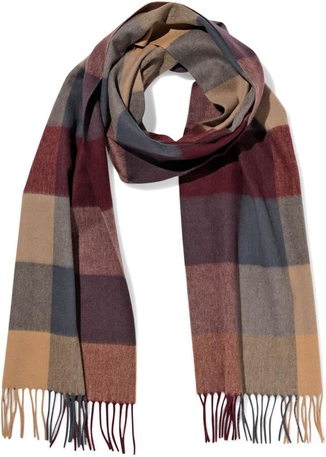 HEMA Herensjaal Ruiten Bordeaux - Foto 2