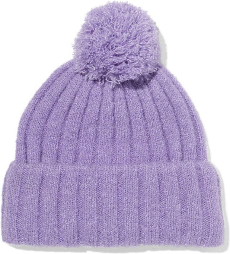 HEMA Kinder Beanie Pompon Lila (lila) - Foto 2
