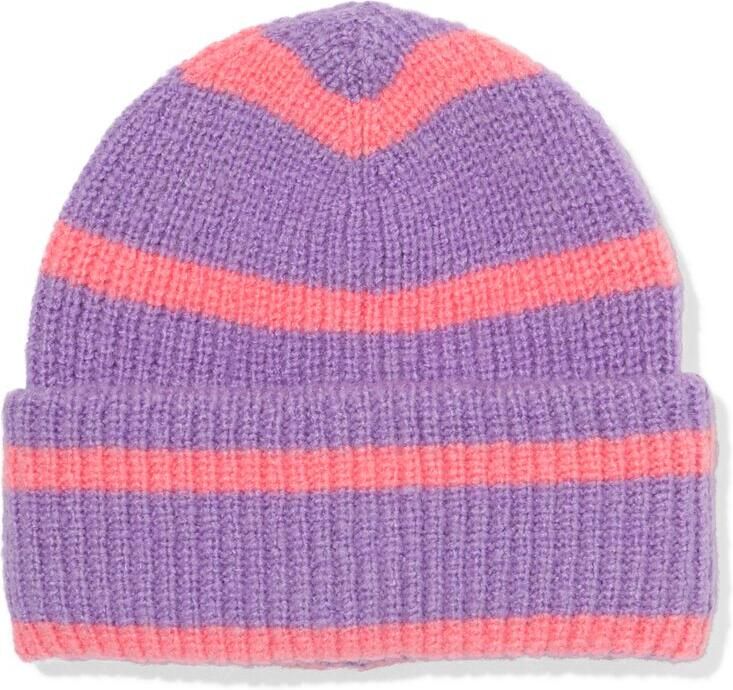 HEMA Kinder Beanie Strepen Lila (lila)
