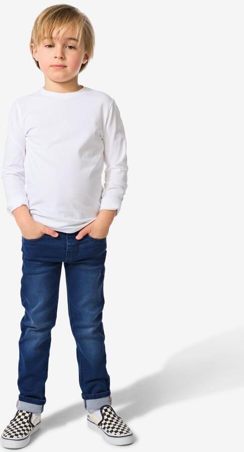 HEMA Kinder Broek Jogdenim Skinny Fit Donkerblauw (donkerblauw) - Foto 2