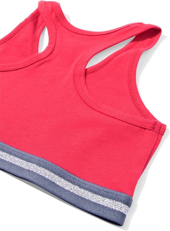 HEMA Kinder Crop Top Bloem 2 Stuks Roze (roze) - Foto 1