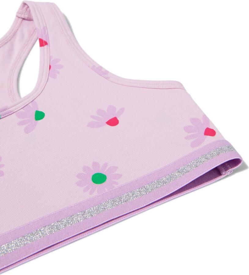 HEMA Kinder Croptops Stretch Katoen 2 Stuks Lila (lila) - Foto 1