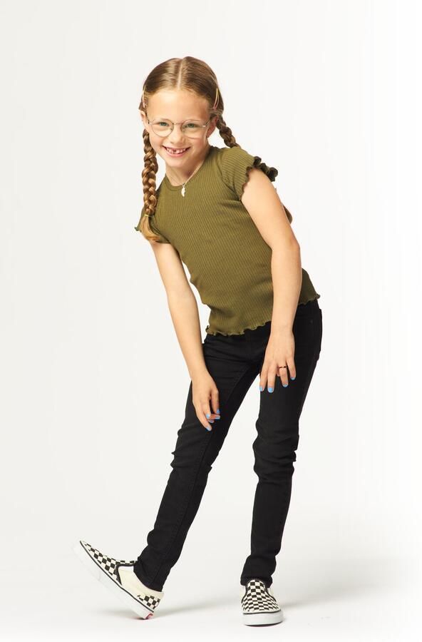 HEMA Kinder Jeans Skinny Fit Zwart (zwart)