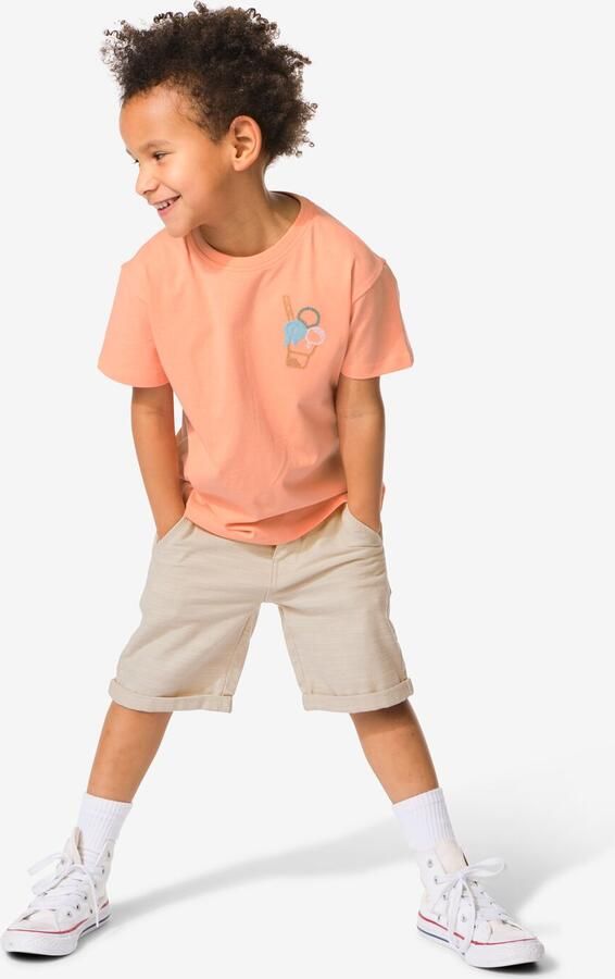 HEMA Kinder Korte Broek Beige (beige)