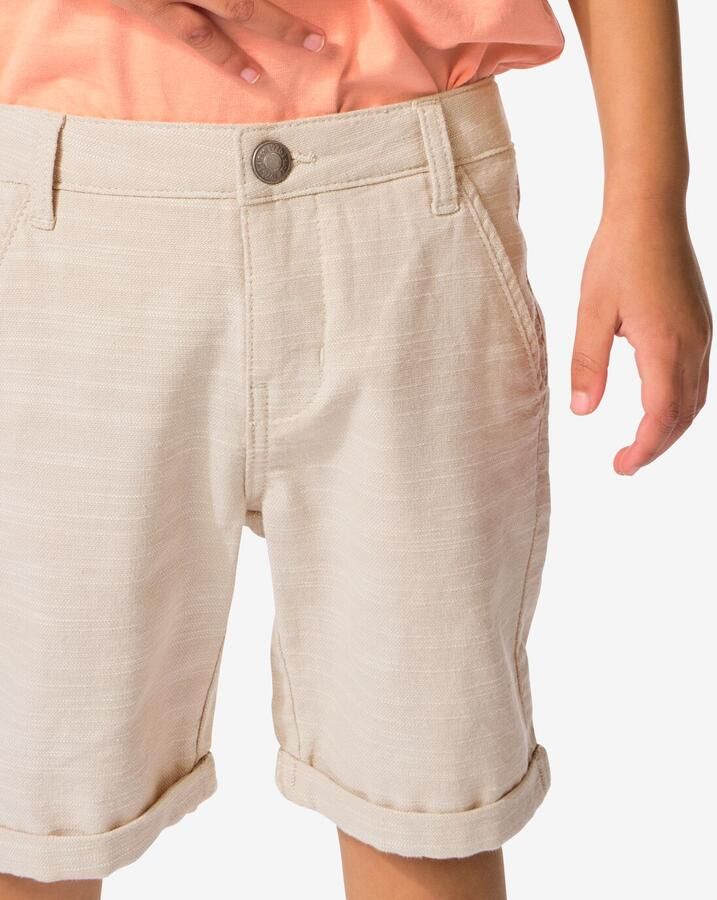 HEMA Kinder Korte Broek Beige (beige) - Foto 2