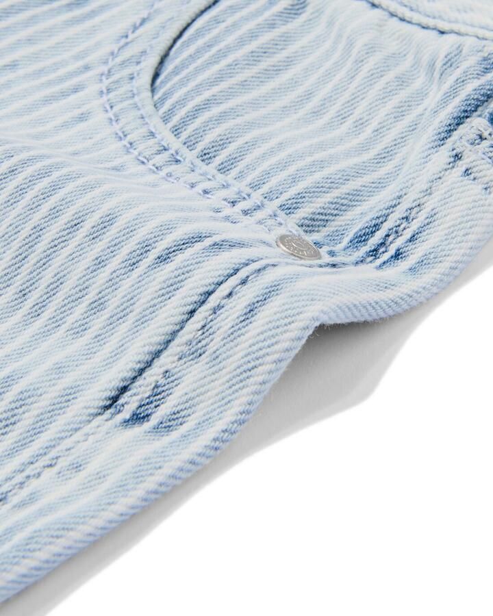 HEMA Kinder Korte Broek Strepen Lichtblauw (lichtblauw)