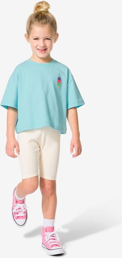 HEMA Kinder Korte Leggings Rib Kersen 2 Stuks Roze (roze) - Foto 2