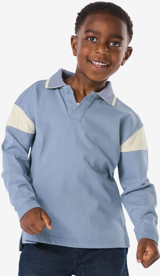 HEMA Kinder Poloshirt Blauw (blauw) - Foto 2