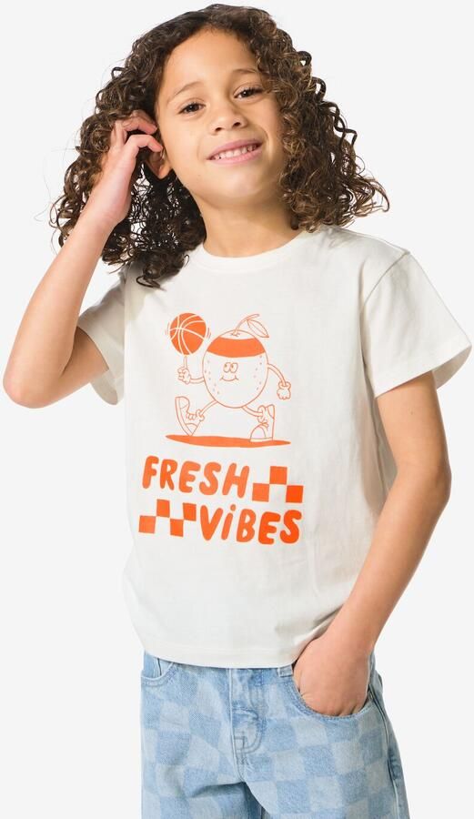 HEMA Kinder T-shirt Koningsdag Gebroken Wit (gebroken wit) - Foto 2