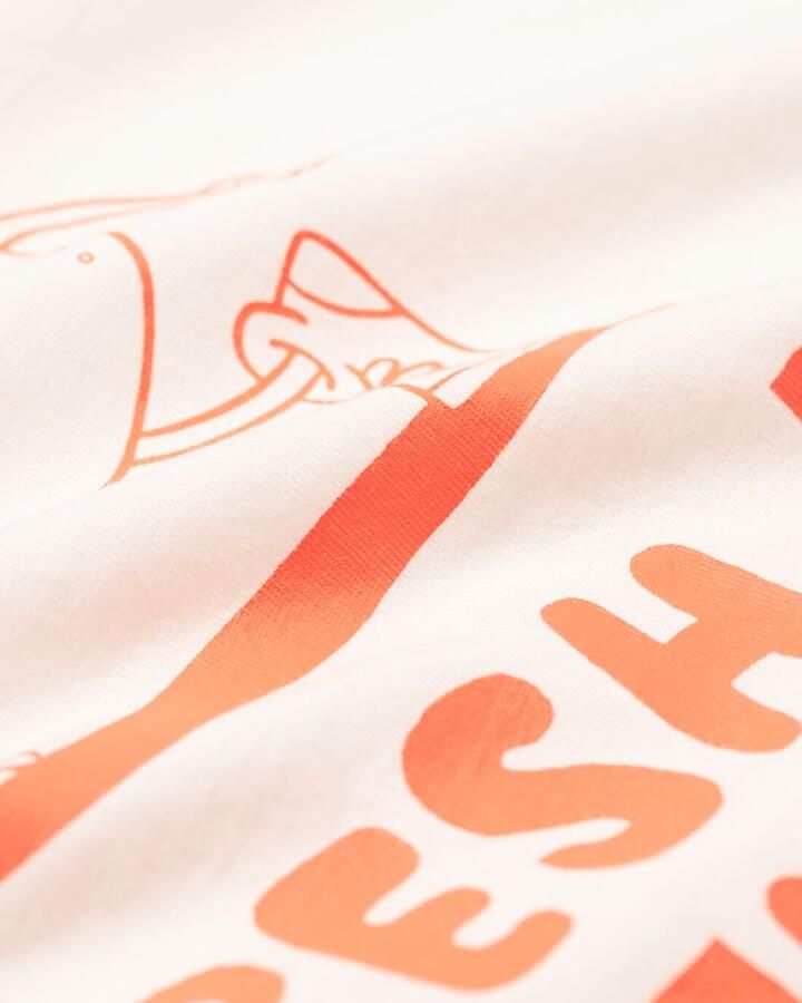 HEMA Kinder T-shirt Koningsdag Gebroken Wit (gebroken wit)