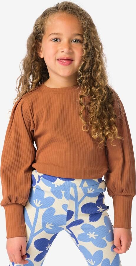 051 Kinder T-shirt Rib Bruin (bruin) - Foto 2