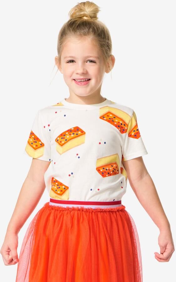 HEMA Kinder T-shirt Tompouce Gebroken Wit (gebroken wit) - Foto 2